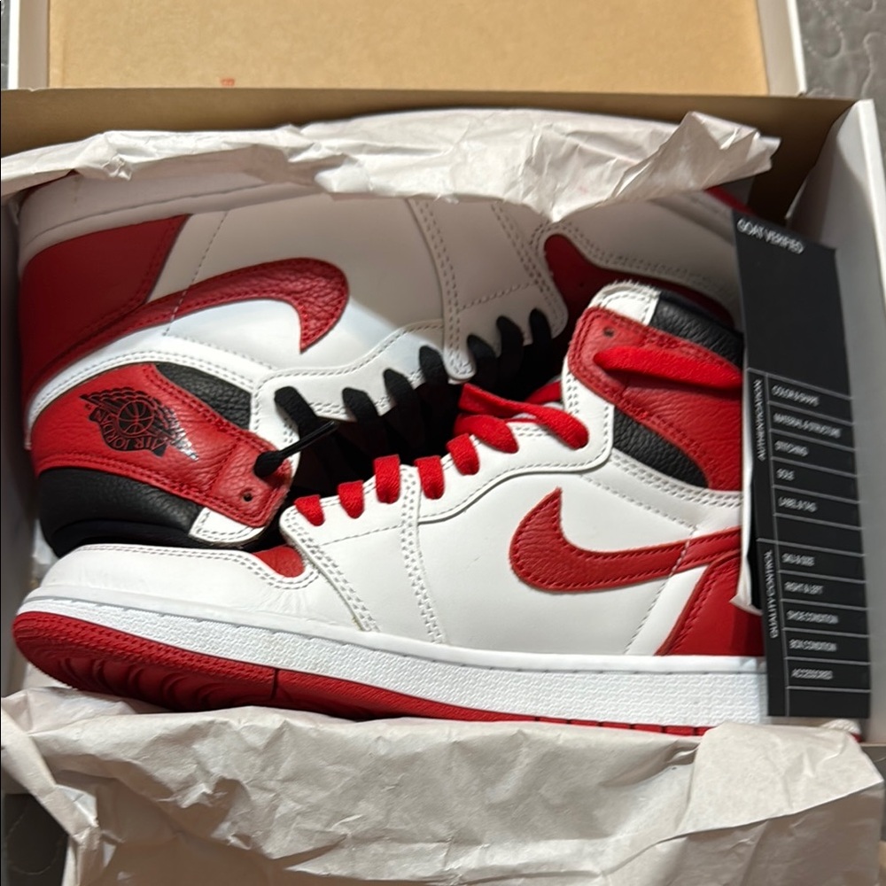 Nike Red and White Athletic Shoes